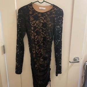 Bailey/44 black lace midi dress